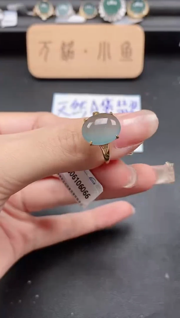 翡翠戒指银S925镶嵌5151