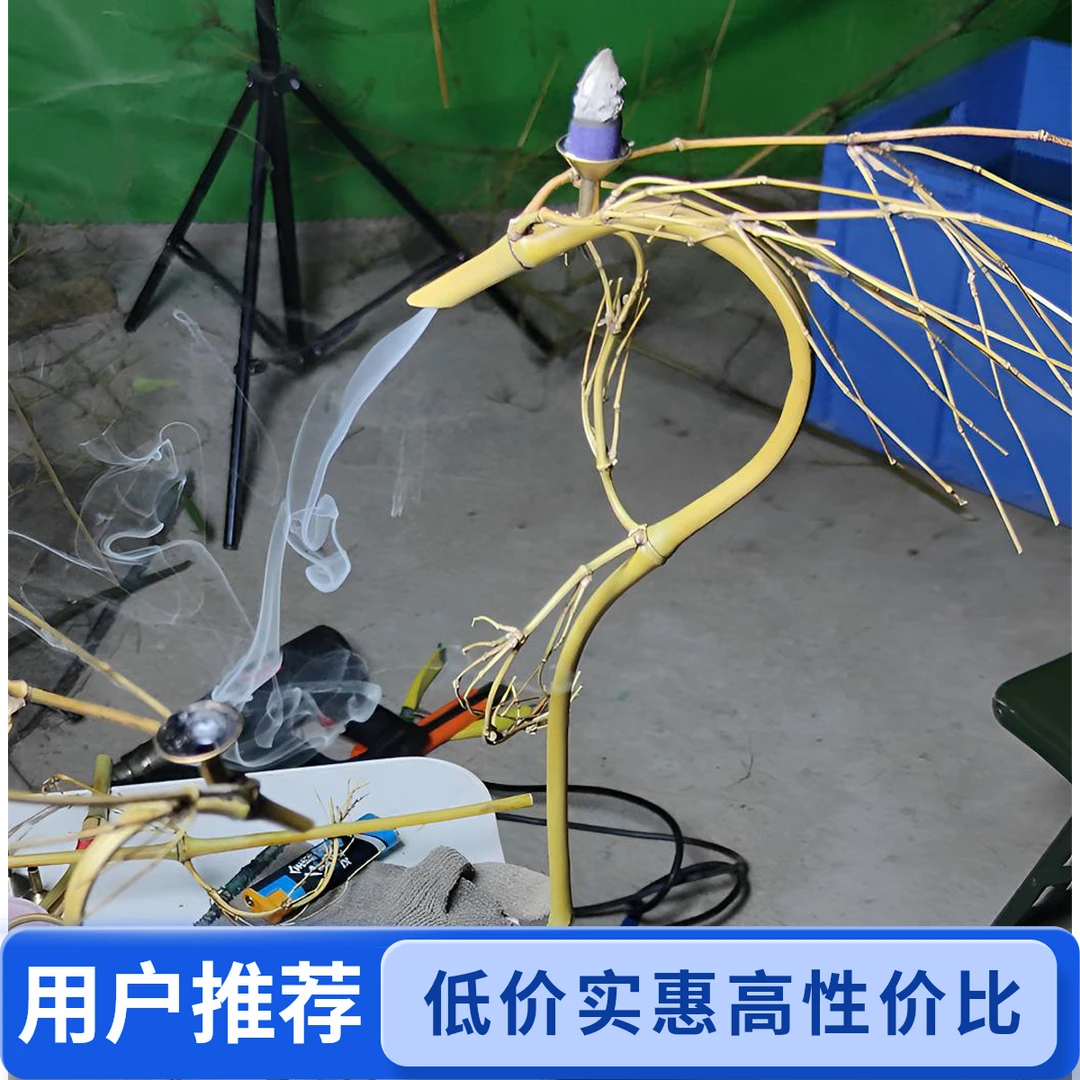 纯手工竹制龙头挂香架竹子原材料竹鞭Y竹子龙头香挂香倒流香摆件