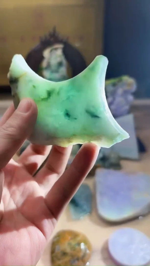 翡翠挂件未镶嵌A货张麦A878