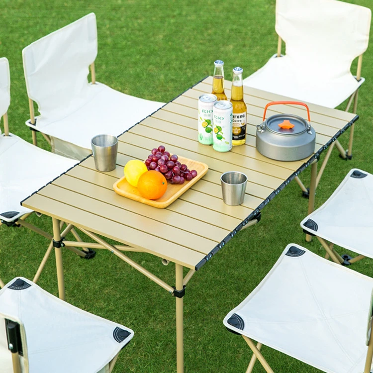 【品质高货】户外折叠桌椅套装蛋卷桌便携式野露营折叠椅