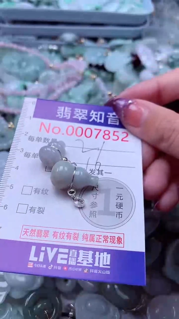 翡翠未镶嵌吊坠(不含链)7852