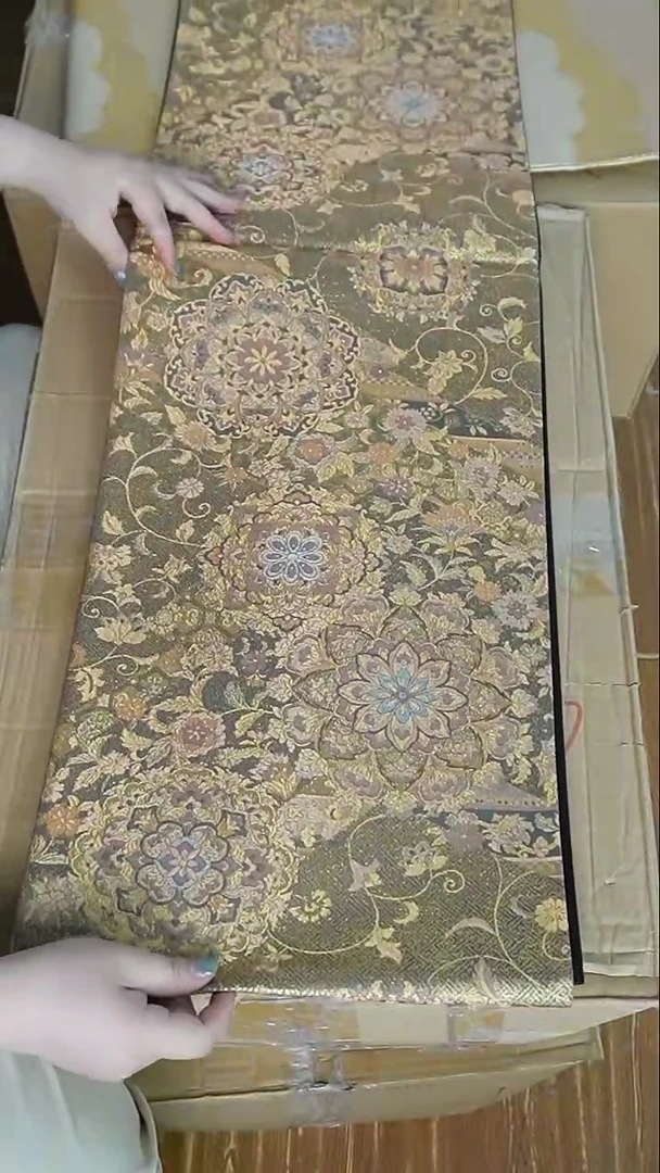 织绣37 平织细密织唐草宝象花