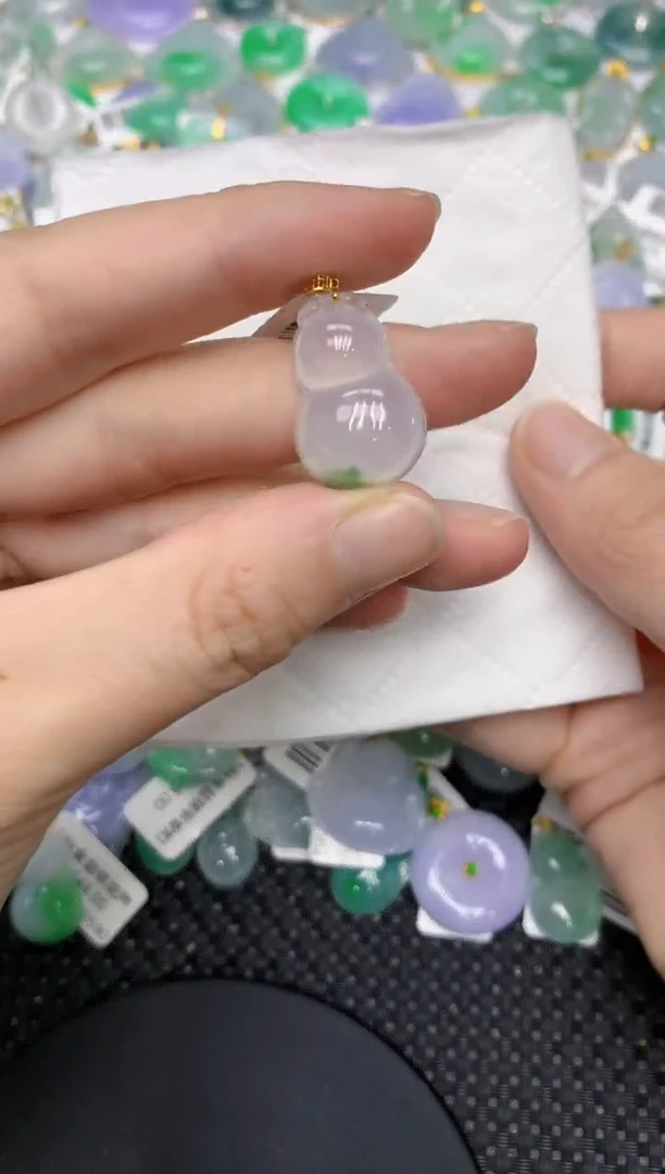 颈饰18K金镶嵌翡翠11111111