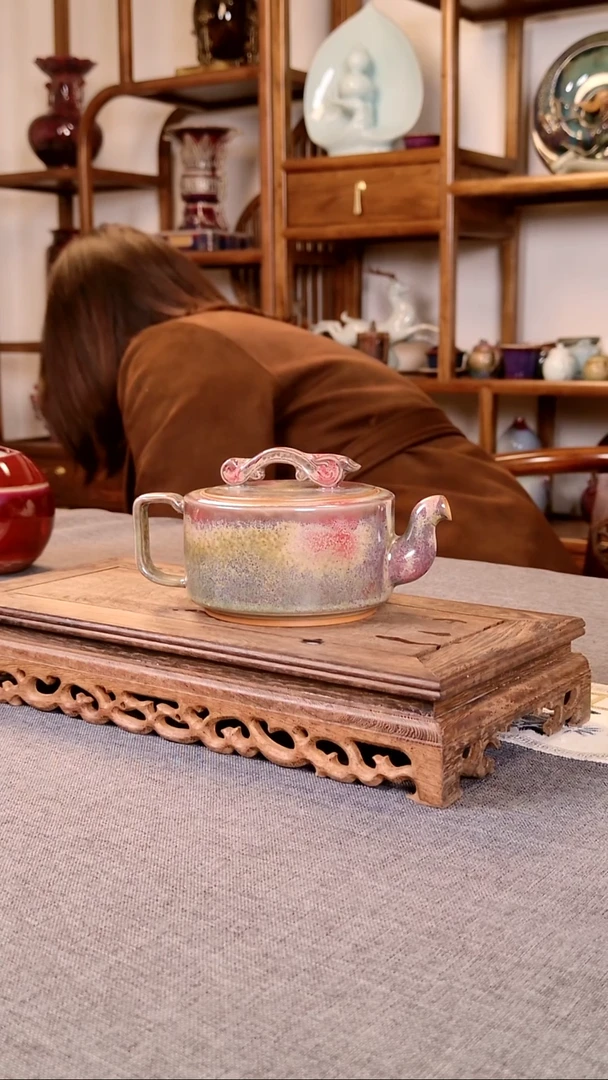 瓷片如意壶2 土魂钧瓷