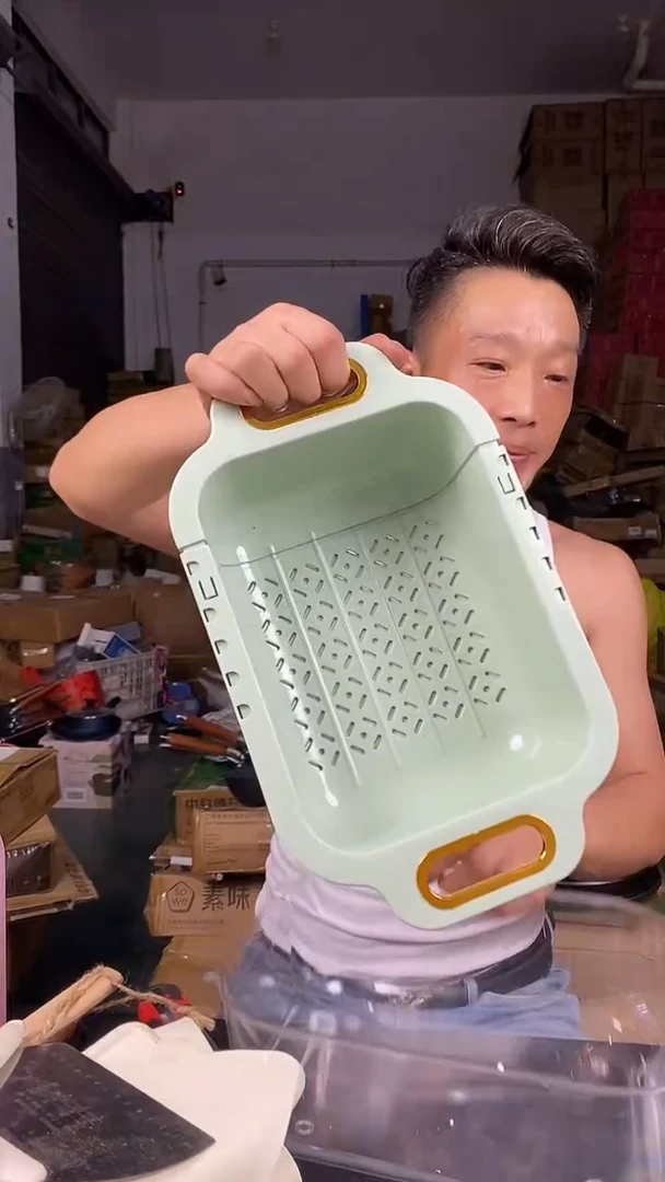 铝合金1沥水篮 两件套绿色