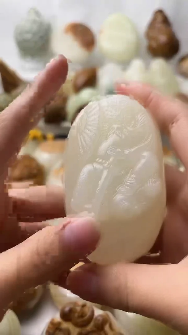 石材古青石棉纹正常不退换钟馗