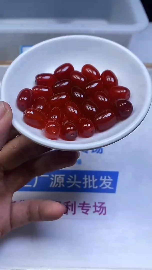未镶嵌散珠南红玛瑙B598 南红桶珠14*10mm3颗7.5元