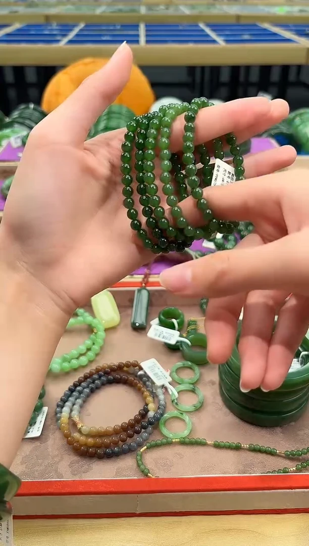 未镶嵌手串和田玉和田玉碧玉6m手串多样性发一