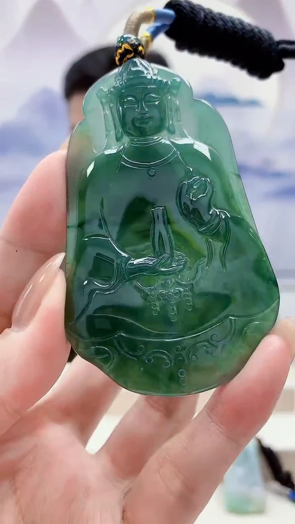 未镶嵌定制翡翠4917MM-毛货挂件10