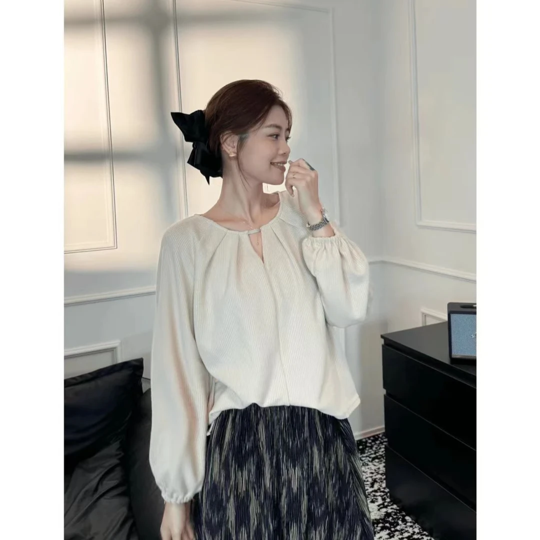 [含含专属]修身百搭灯笼袖春女