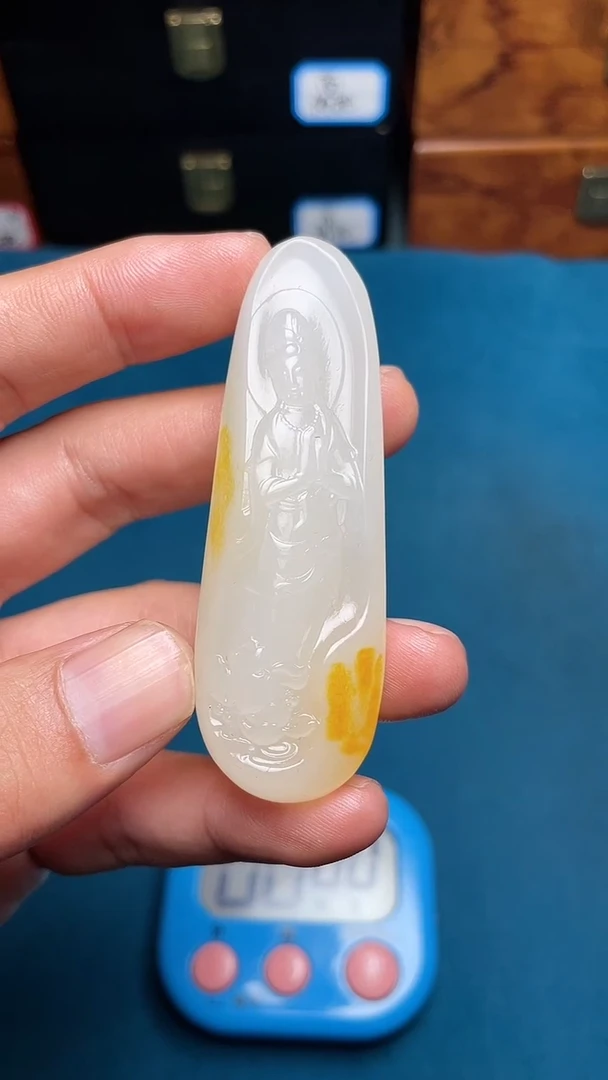 和田玉未镶嵌挂件和田玉