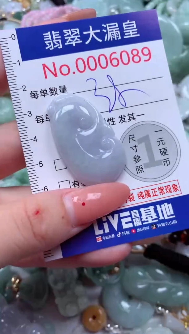 吊坠(不含链)未镶嵌翡翠6089