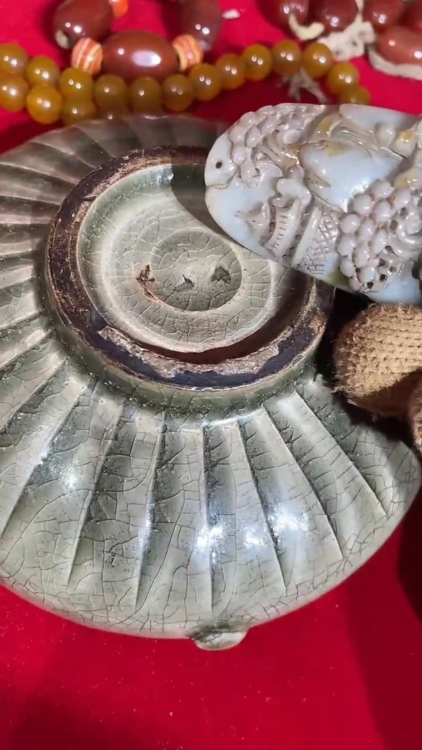 瓷片手工，手绘，瓷器