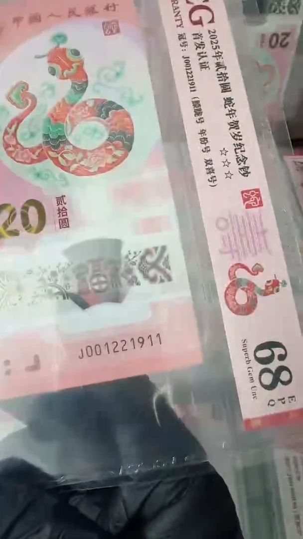 【闪购商品】2025年蛇钞单张J001221911
