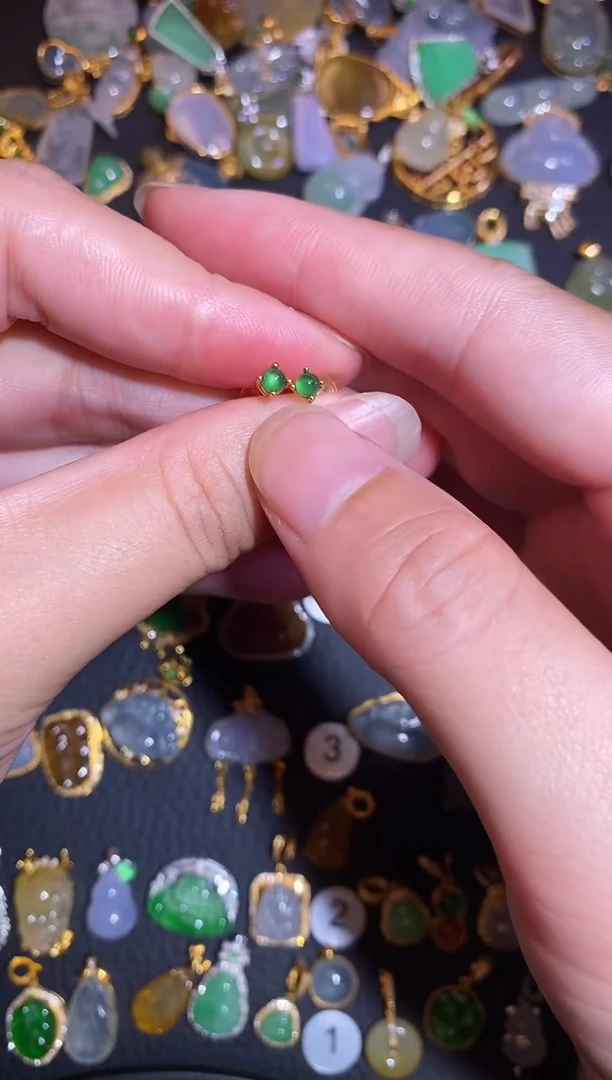 翡翠银S925镶嵌颈饰天然A货翡翠