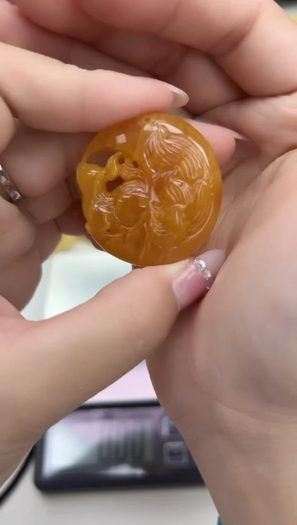 裸石琥珀未镶嵌天然琥珀蜜蜡吊坠