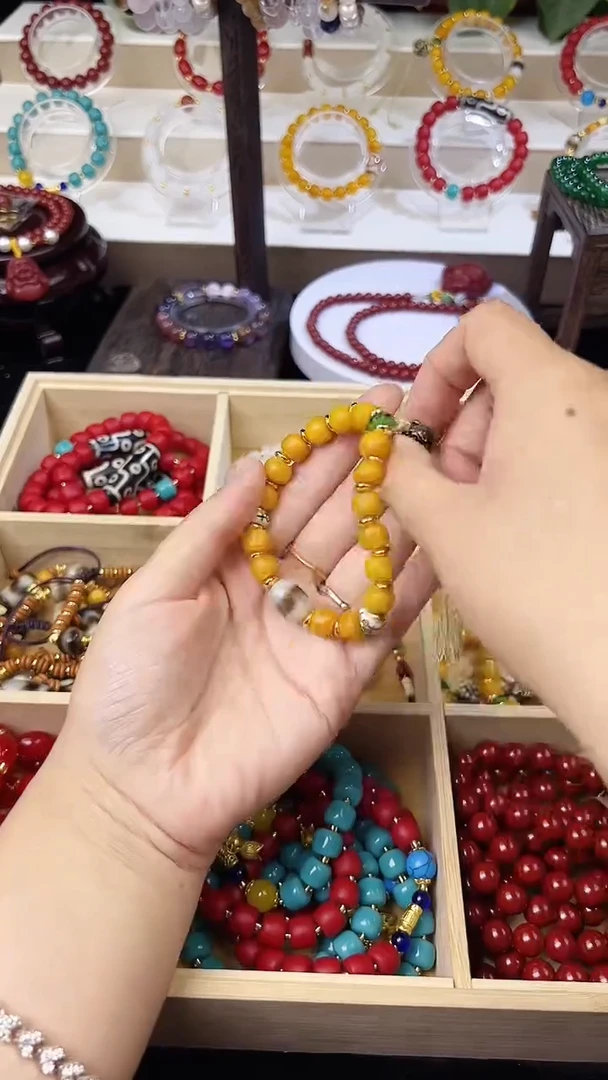 玻璃非金属手串包邮