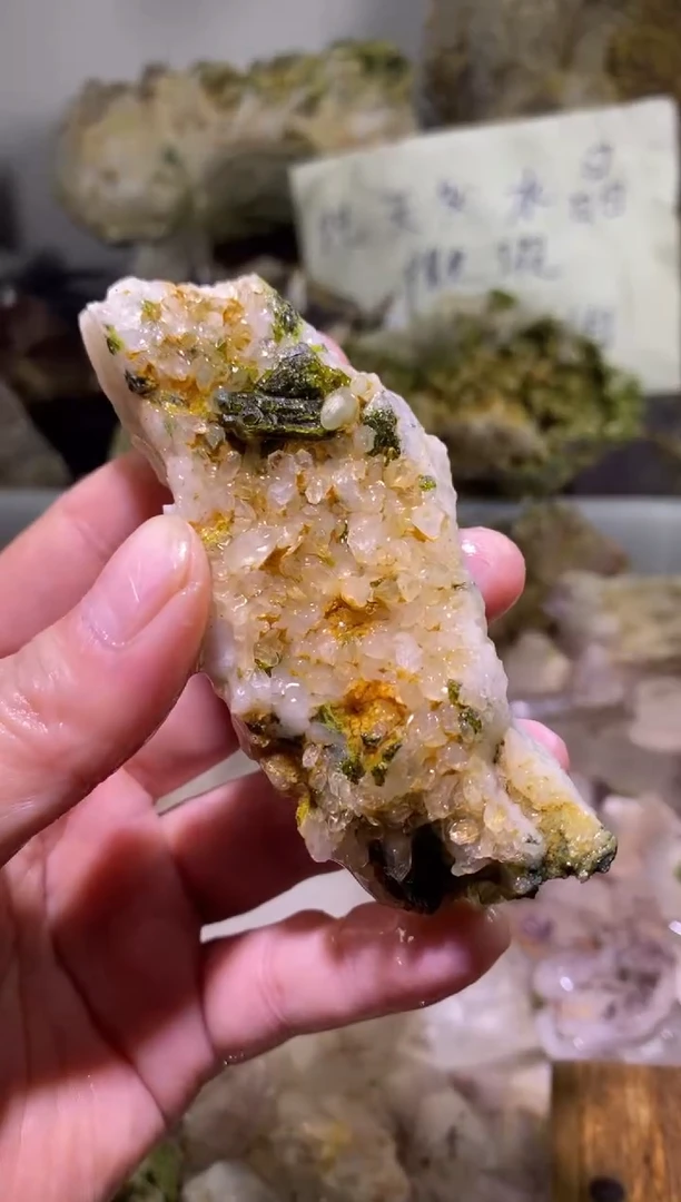 未镶嵌珠宝半成品水晶50号85g莫奈四川美姑超七花园水晶