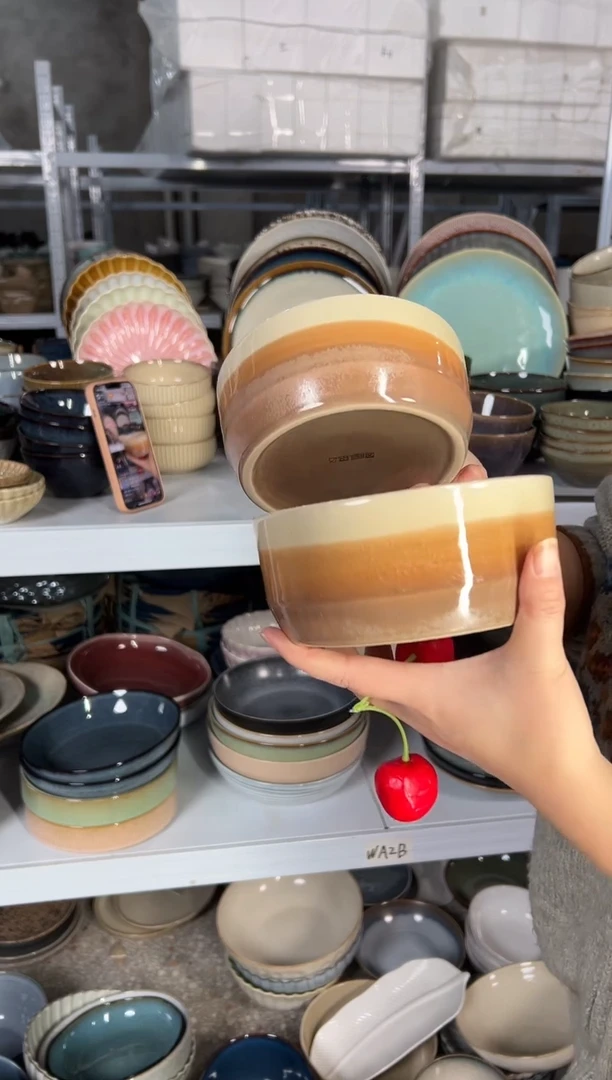 陶瓷外贸尾货瑕疵满20包邮重瑕特价孤品清仓X2面碗