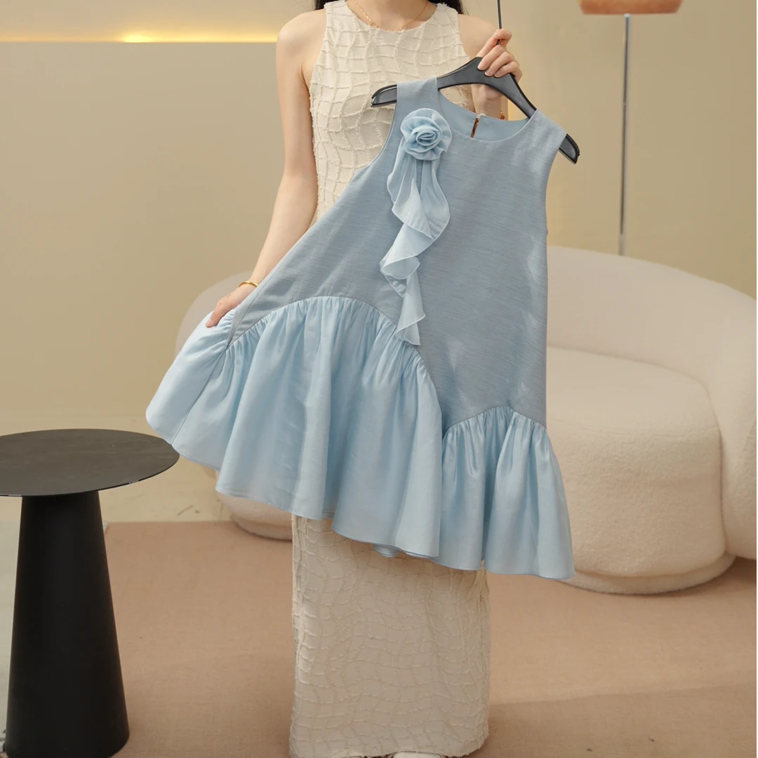 现货【SEVEN KIDS】 T 天丝莱赛尔2025女童夏季连衣裙  25A1093