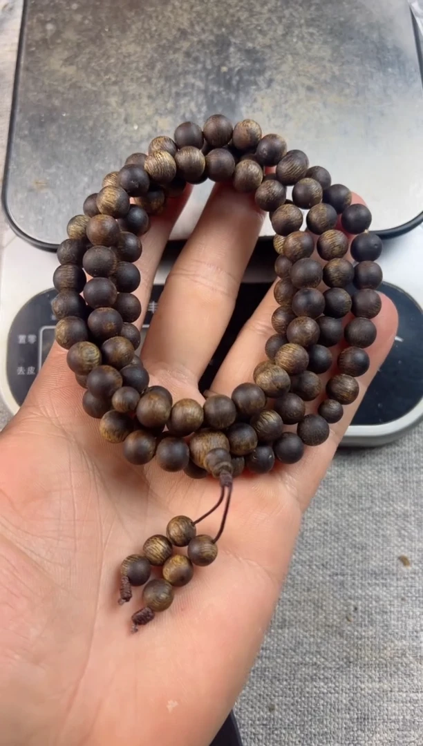 【闪购商品】沉香手串08圆珠多圈沉水36克多样性发一A017