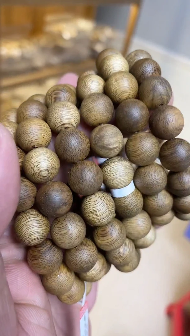 【闪购商品】沉香手串文莱圆珠单圈1.1多样性发其一