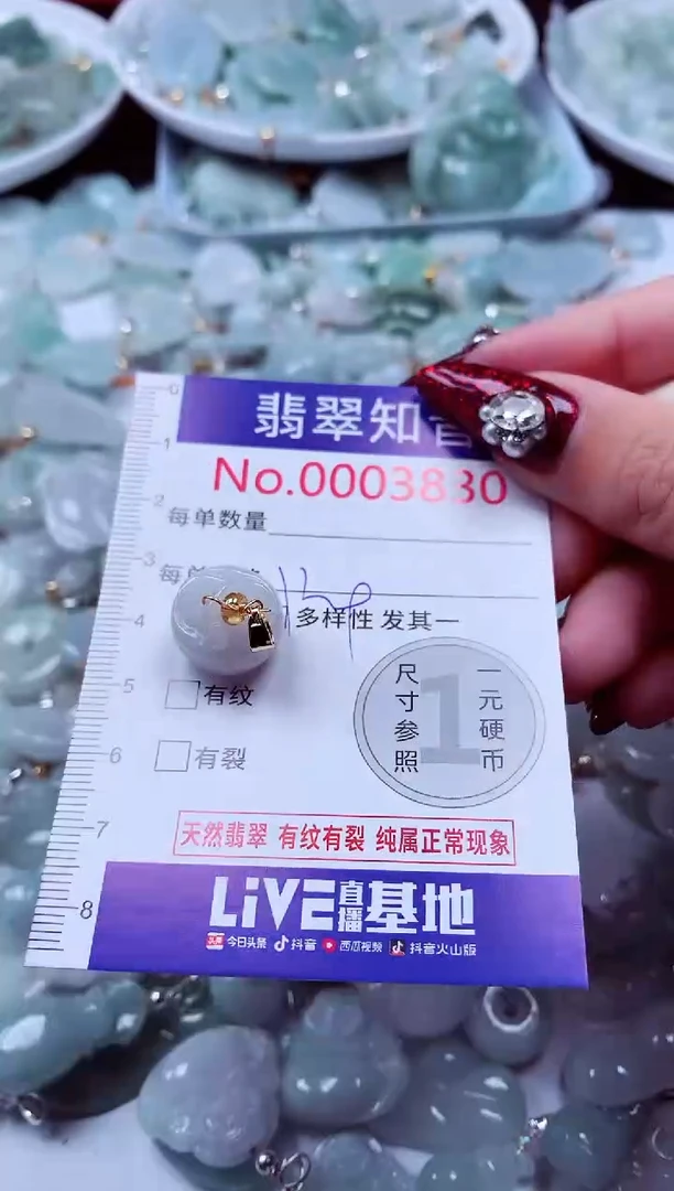 吊坠(不含链)未镶嵌翡翠3829