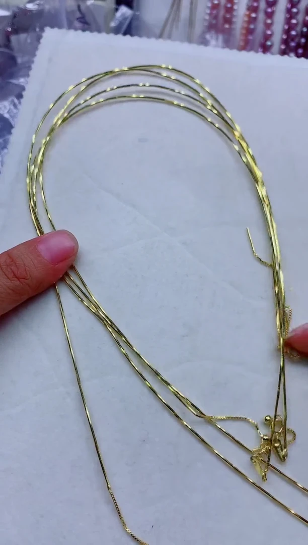 淡水珍珠银S925镶嵌项圈无珍珠多样性发其一