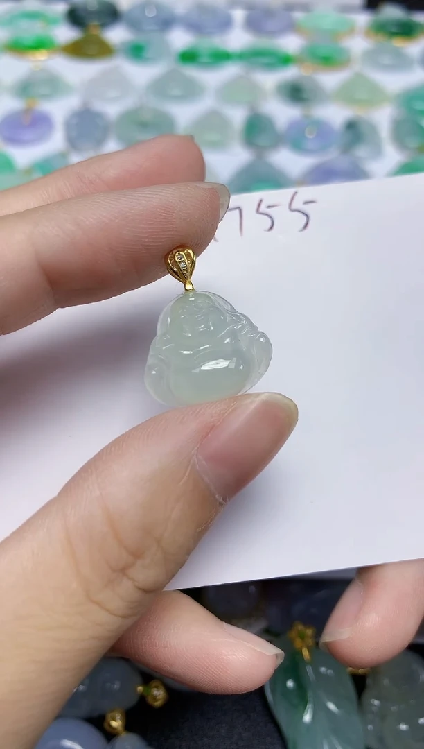 翡翠未镶嵌颈饰天然缅甸翡翠A货