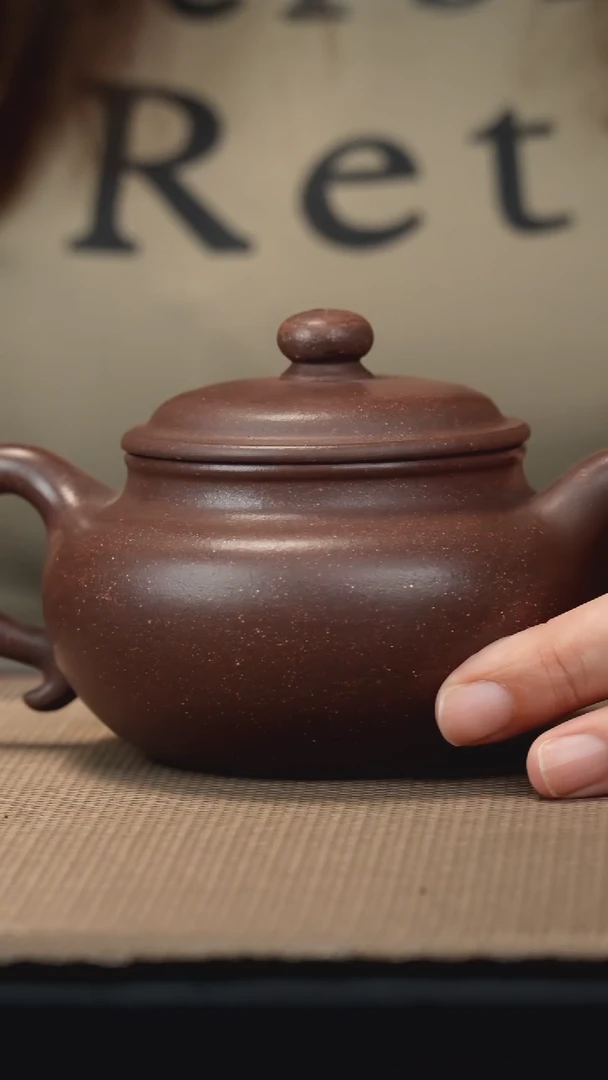 茶壶紫砂梨皮紫泥仿古240c