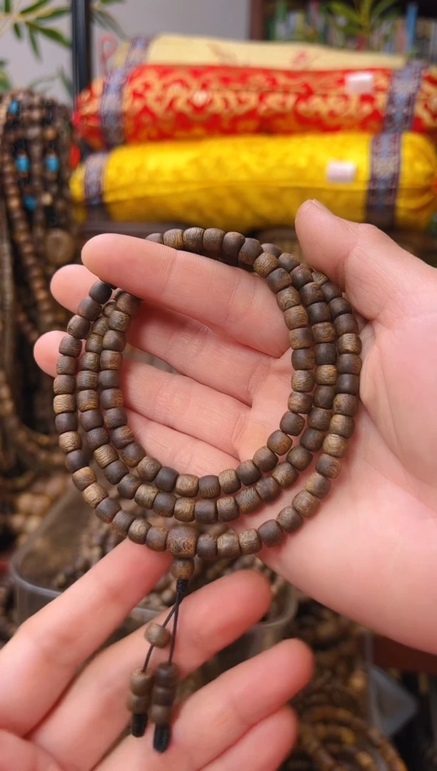 沉香手串棋楠沉浮鼓珠多圈