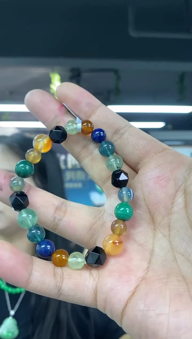 水晶手链未镶嵌多样性发其一颜色微差