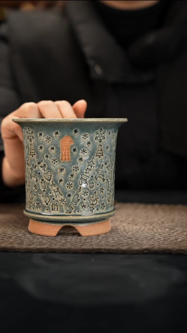 12-17-083花盆口径8.5瑕