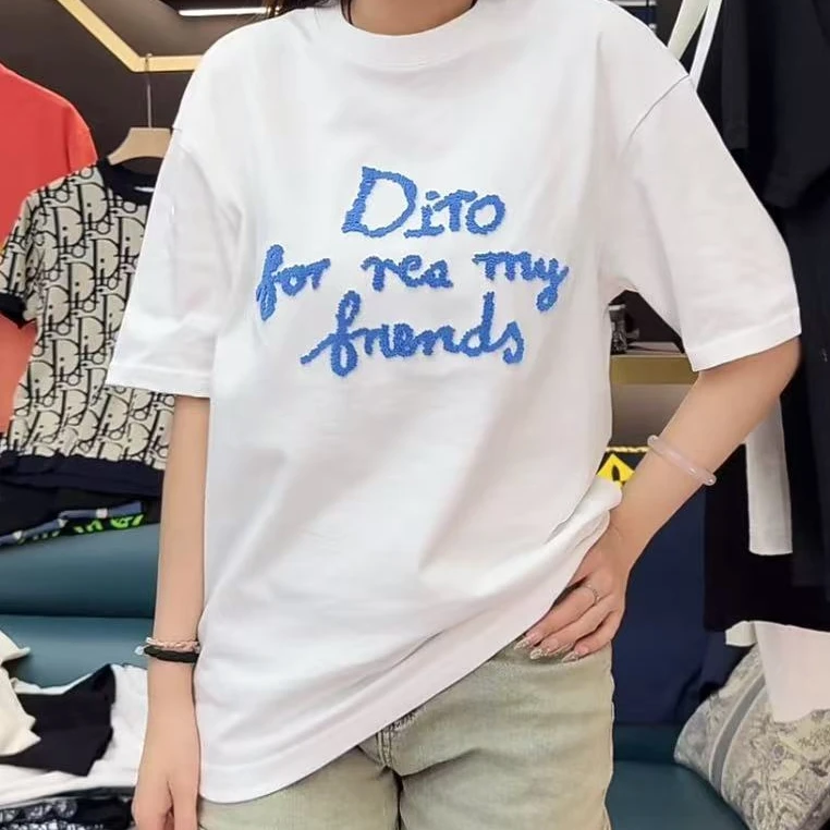 2025【繁星绣花】夏季时尚轻奢重工艺圆领短袖 晓晓