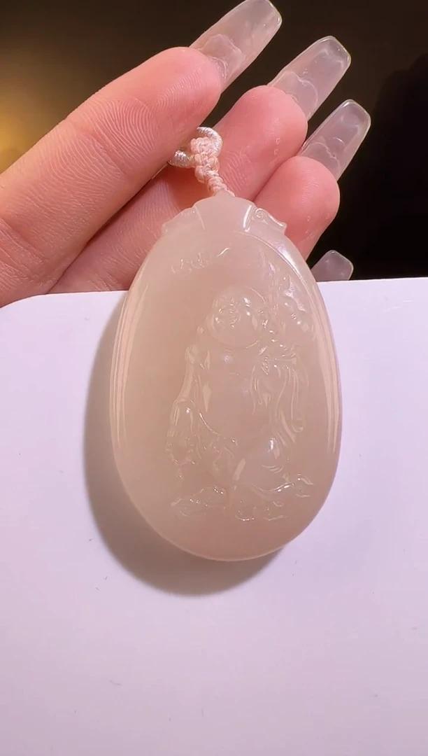 【闪购商品】和田玉颈饰未镶嵌佛牌3411
