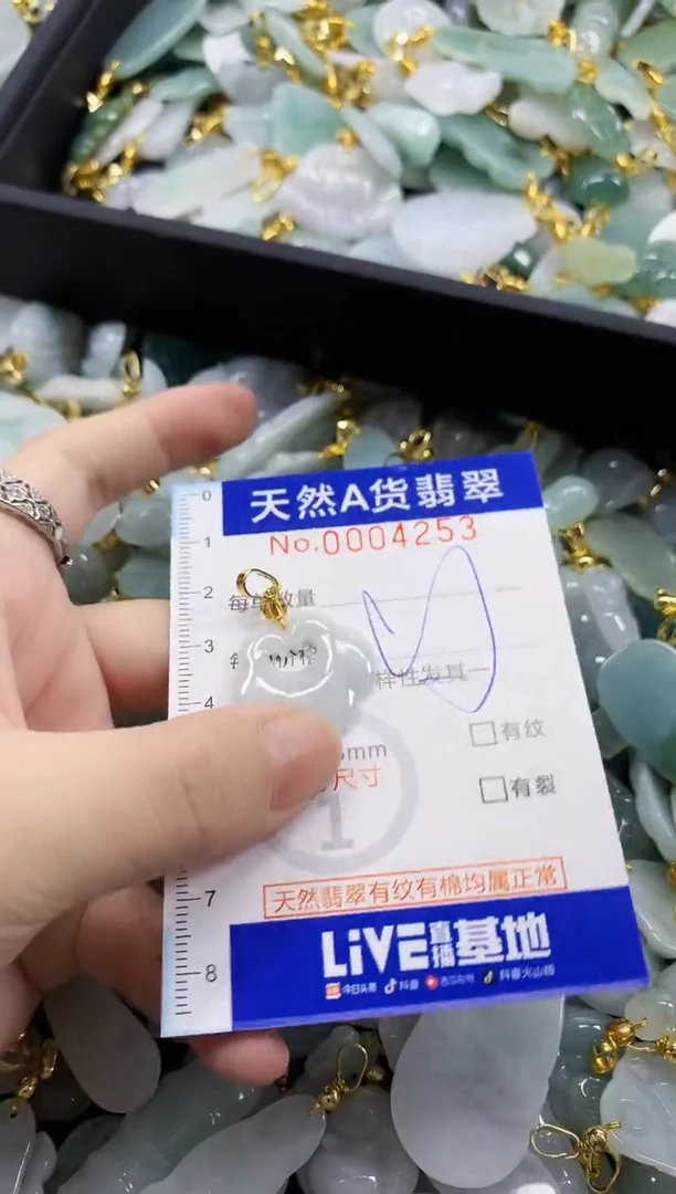 颈饰未镶嵌翡翠天然A货翡翠