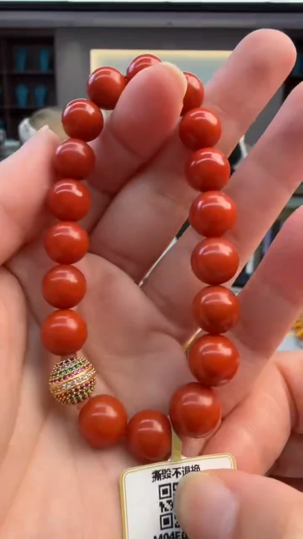 未镶嵌手链南红玛瑙156秒拍号 假一罚三