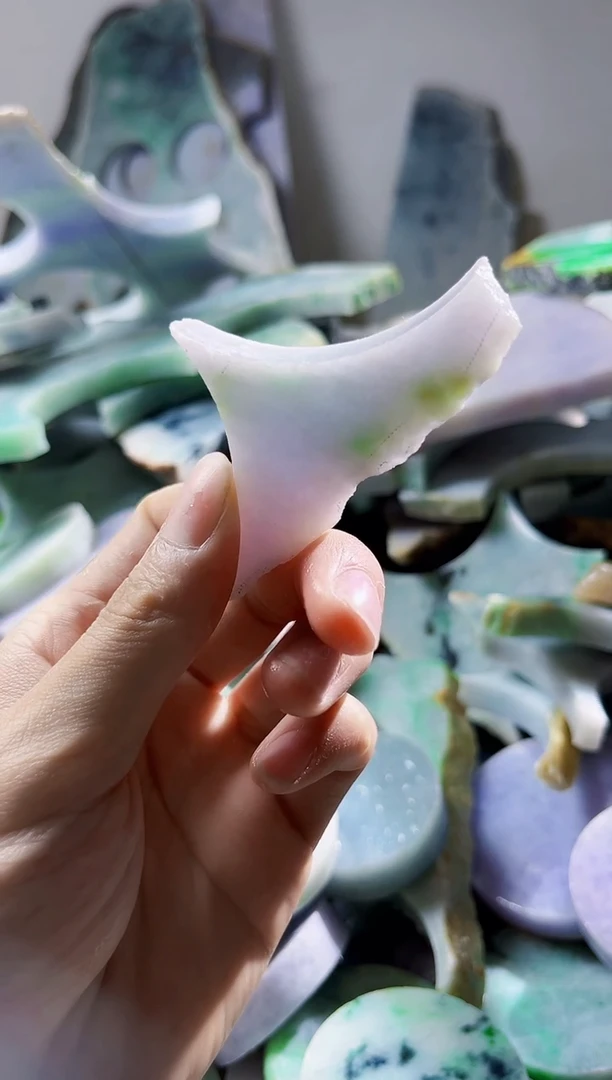 翡翠裸石缅甸翡翠A货陈9094