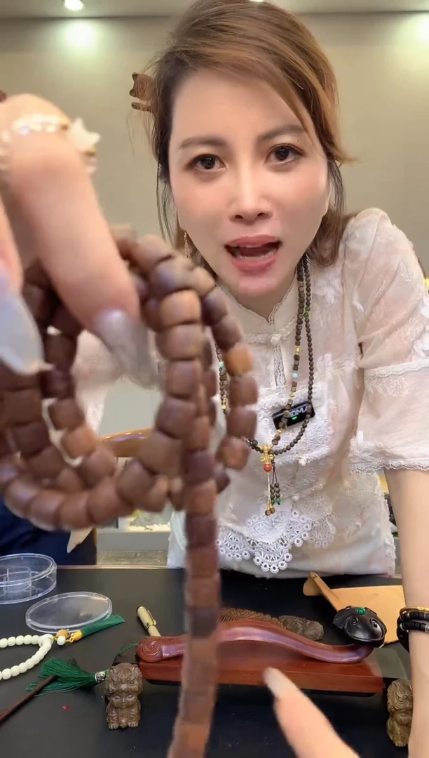 手把件沉香杨教授手串YM71