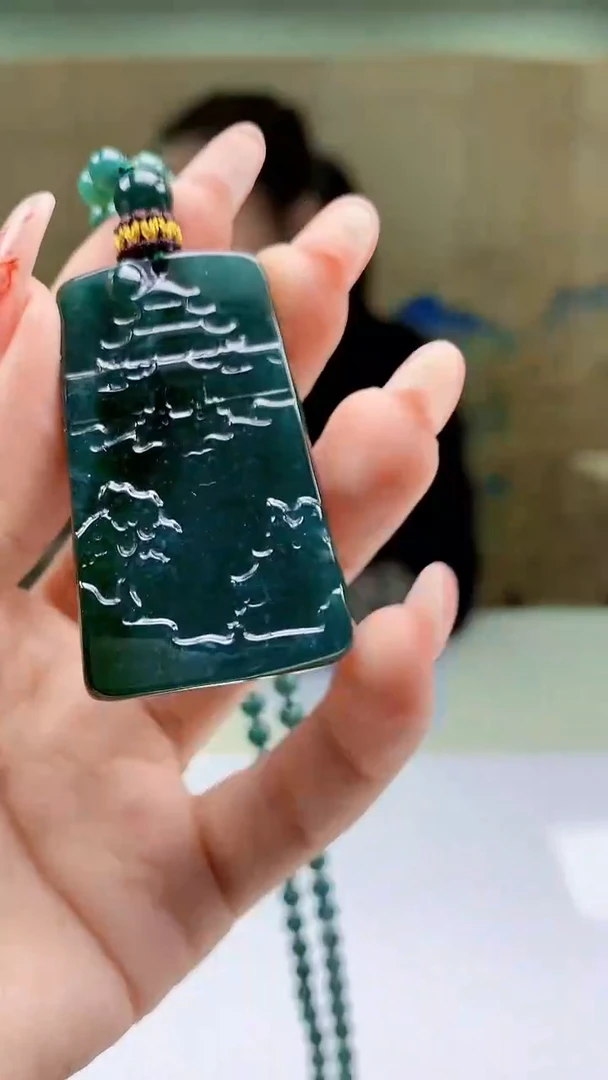 【闪购商品】定制翡翠未镶嵌4902ty-毛货挂件50