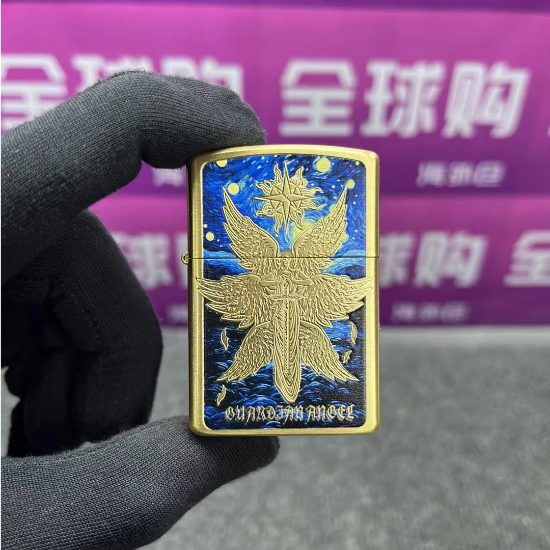ZORRO原装二代星空下的天使IP金防风煤油打火机Z2-1107B