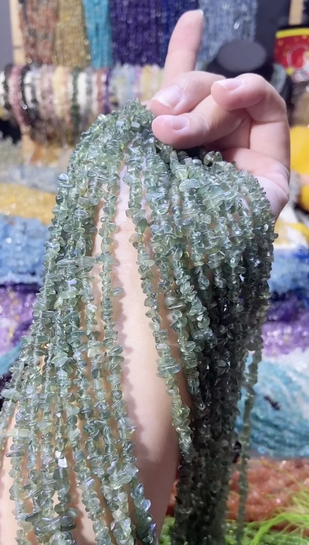 未镶嵌珠宝半成品水晶绿磷灰