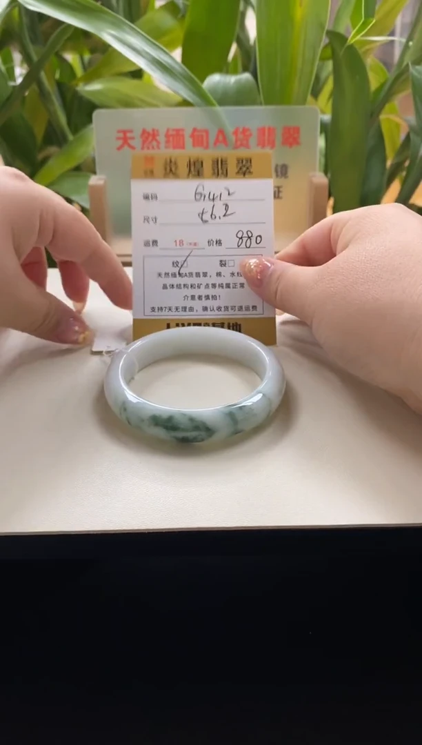 未镶嵌手镯翡翠56.3圈口编码g412