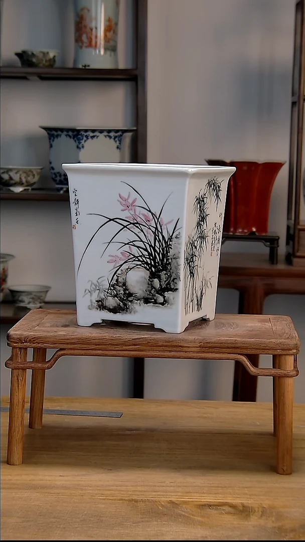 景德镇陶瓷手工花盆