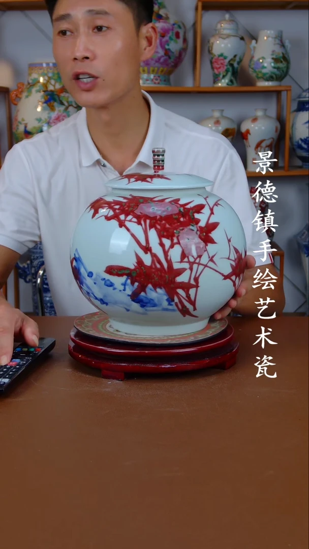 现代景德镇手工手绘陶瓷摆件28