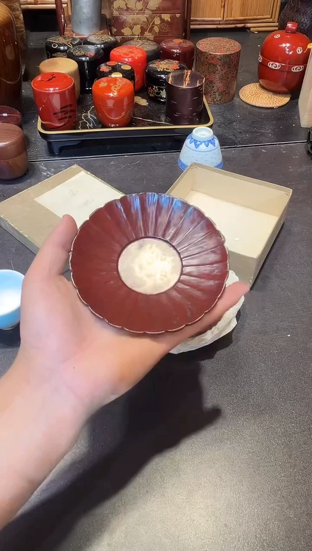 杯垫五片 大漆漆器大漆漆器