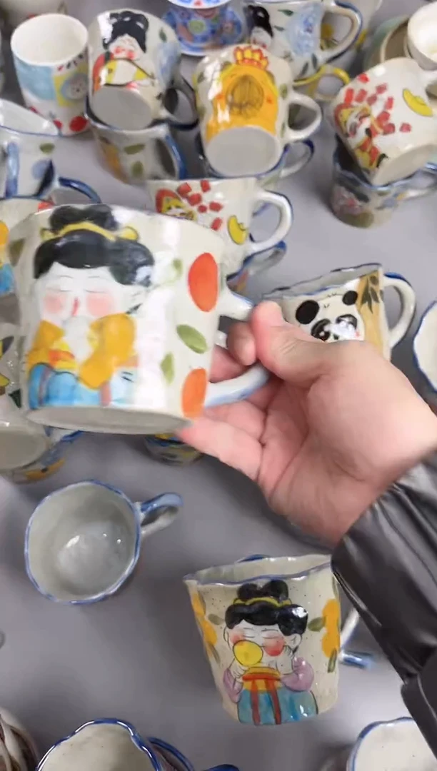 【闪购商品】瓷片景德手绘陶瓷高温釉下彩陶瓷