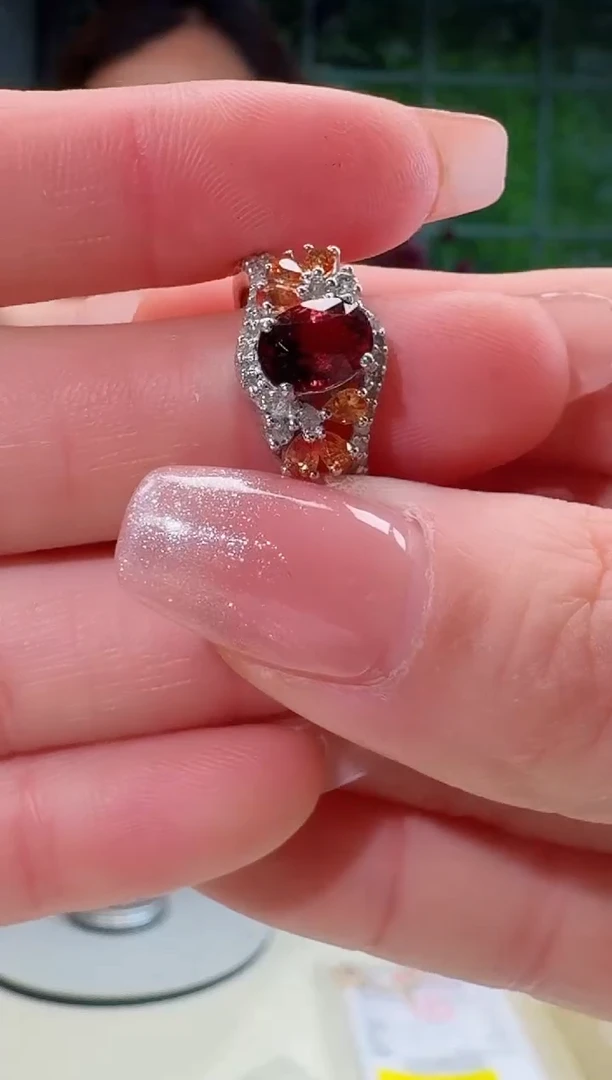 未镶嵌戒指碧玺天然碧玺戒指