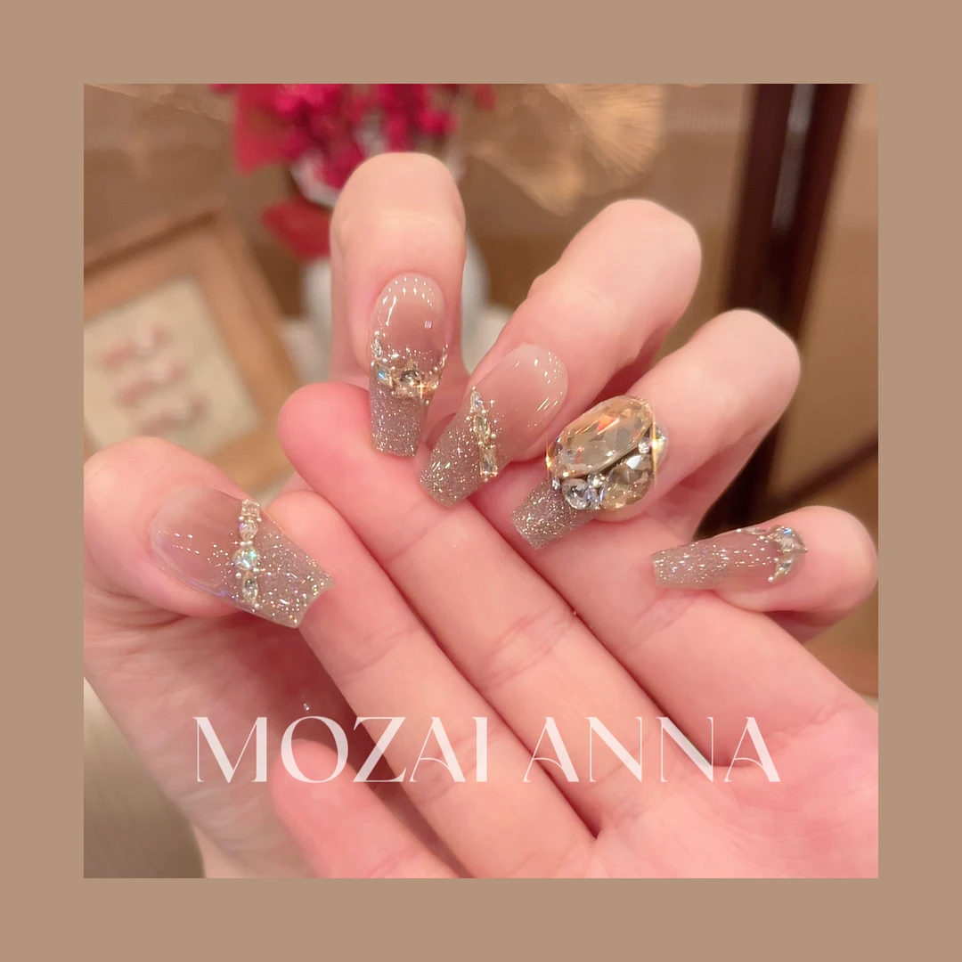 茉哉安娜高定【施家华子/反转巴黎】纯手工定制拆卸穿戴甲A2434