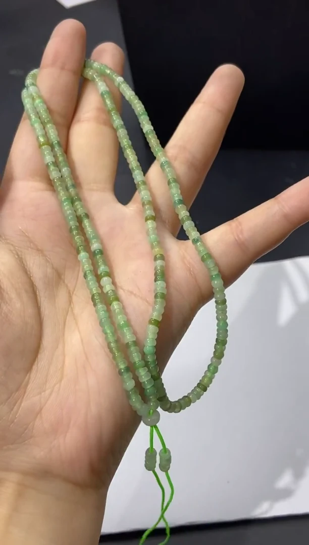 颈饰未镶嵌翡翠天然翡翠A货59多样性发一